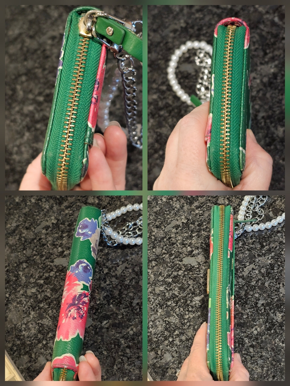Kate Spade Grant Street Stacy Spring Bloom Continental Wallet W/Wristlet Added - Picture 8 of 10